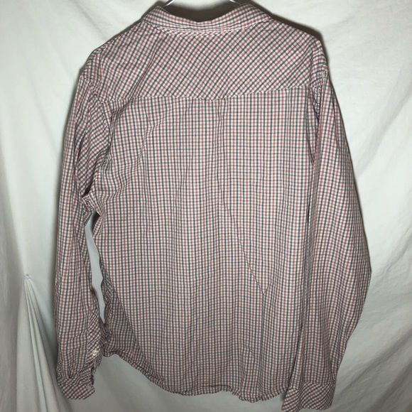 RVCA Red Gray Plaid Long Sleeve XL button up - Picture 6 of 6